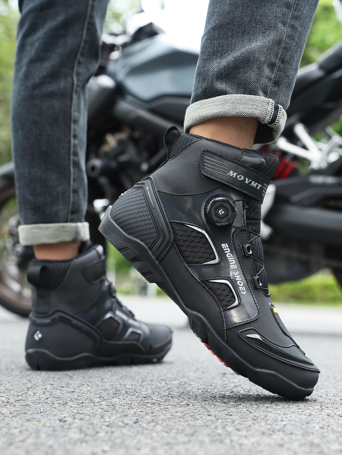 New Motorcycle Boots Men Leather Motos Breathable Anti Slip Wear-resistant Riders Boots Motorbike Racing Ankle Length Shoes - Image 11