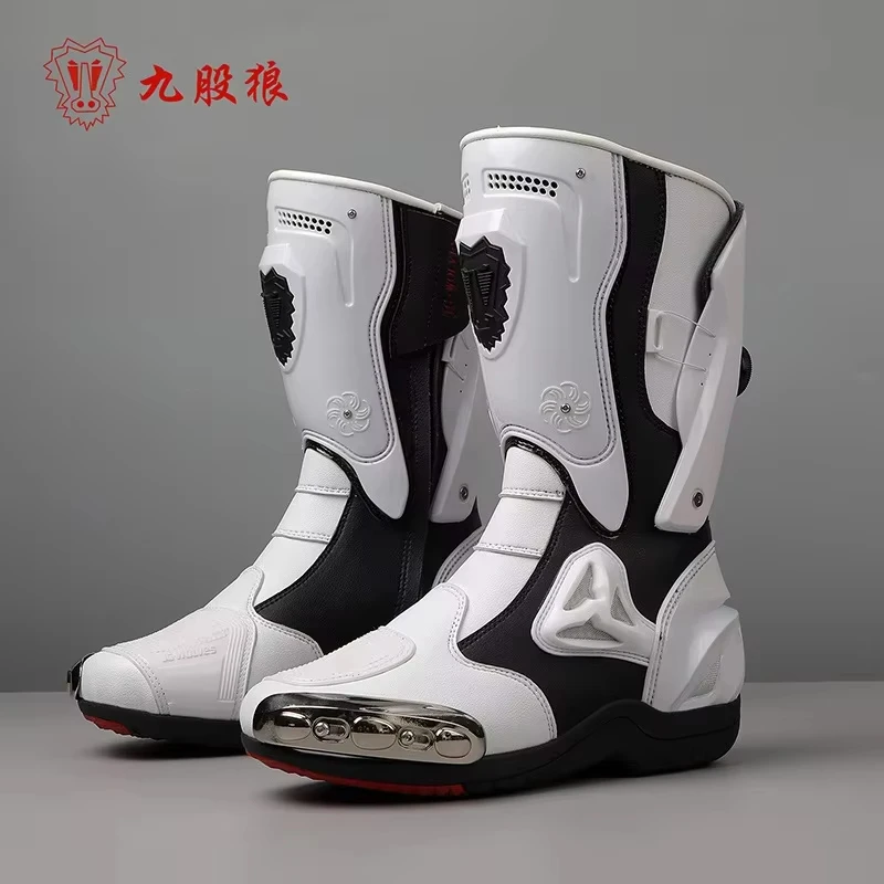 Motorcycle Boots Men Anti-slip Motorcyclist Shoes Adventure Touring Motocross MTB Dirt Bike Boots Motorcycle Accessories - Image 9