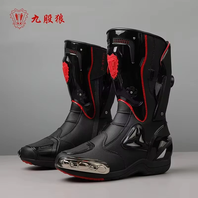 Motorcycle Boots Men Anti-slip Motorcyclist Shoes Adventure Touring Motocross MTB Dirt Bike Boots Motorcycle Accessories - Image 3