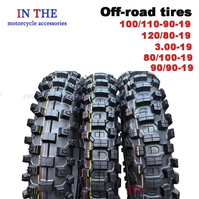 New 100/110/90-19 Off-Road Vehicle Tires Suitable for YZ125 CRF KLX250 Motorcycle Tire Replacement Parts