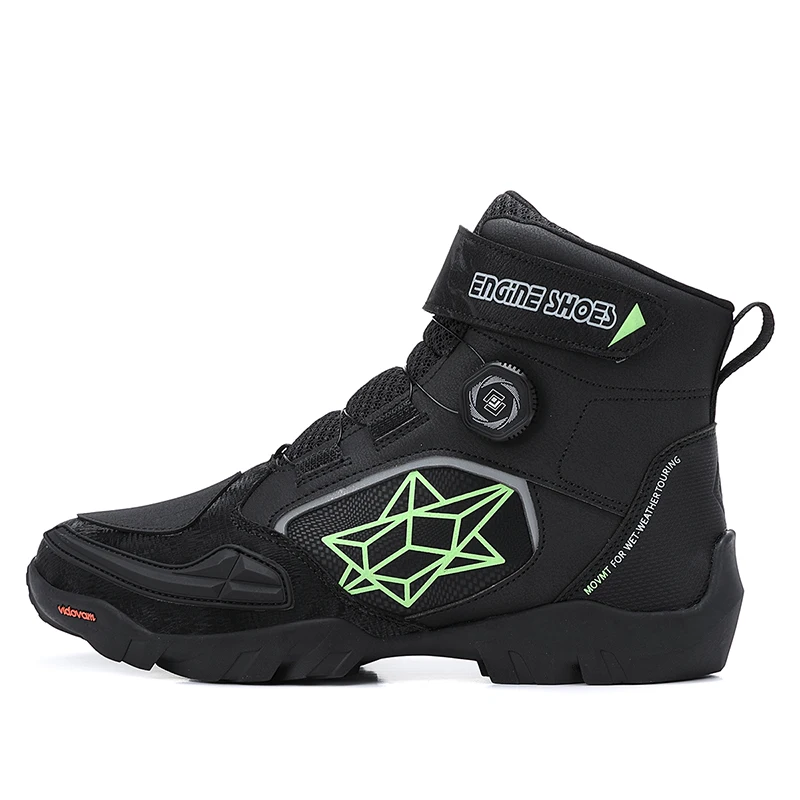 New Motorcycle Boots Men Leather Motos Breathable Anti Slip Wear-resistant Riders Boots Motorbike Racing Ankle Length Shoes - Image 7