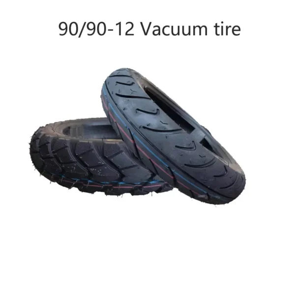 12 Inch 90/90-12 Motorcycle Vacuum Tire Bike Electric Scooter Wear and Explosion-proof Tubeless Wheel Tyre