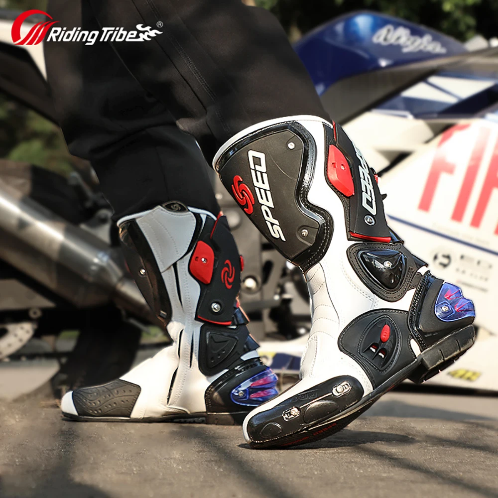 Riding Tribe Men Motorcycle Boots Moto Racing Motocross Off-Road Motorbike Motorcycle Shoes Botas Moto Riding Boots - Image 1