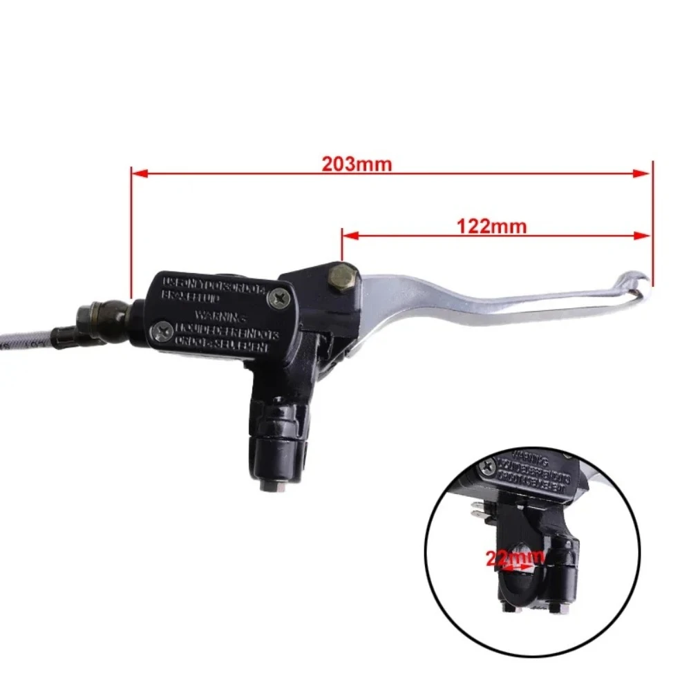 2 Stroke 47 49cc Motorcycle Pocket Bike Brake Front Rear Left Right Pump Master Cylinder Hydraulic Brake Hose Line Brake Caliper - Image 2