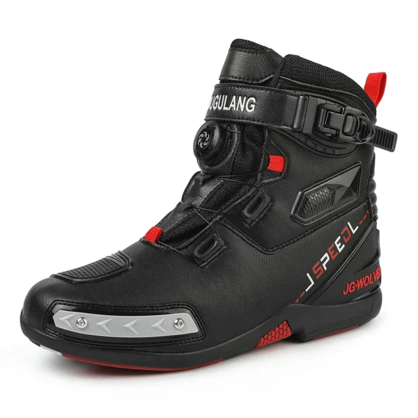 New Motorcycle Boots Men Leather Motos Breathable Anti Slip Wear-resistant Riders Boots Motorbike Racing Ankle Length Shoes