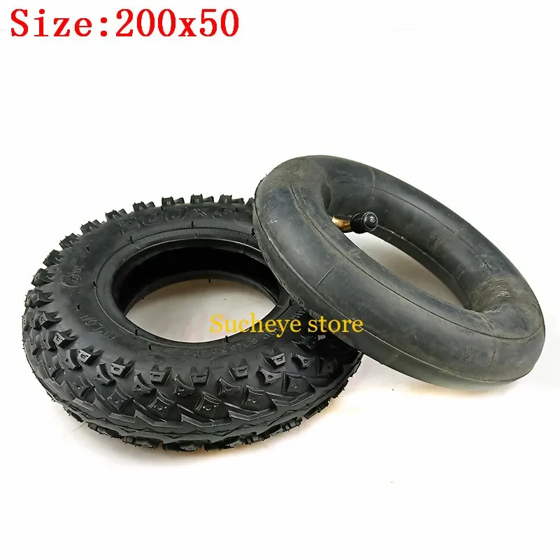 200x50 / 8x2" Inch Outer Tire Inner Tube for Electic Scooter Motorcycle ATV Moped Parts 8 Inches Wheelchair Wheel Tyre - Image 2