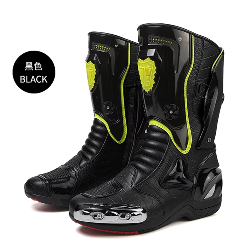 Motorcycle Boots Men Anti-slip Motorcyclist Shoes Adventure Touring Motocross MTB Dirt Bike Boots Motorcycle Accessories - Image 6