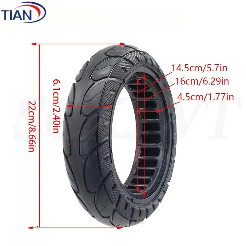 For Motorcycle Equipment Electric Car Tire 10 inch wheels 10X2.5 (60/70-6.5) solid tire Suitable for electric scooters - Image 2