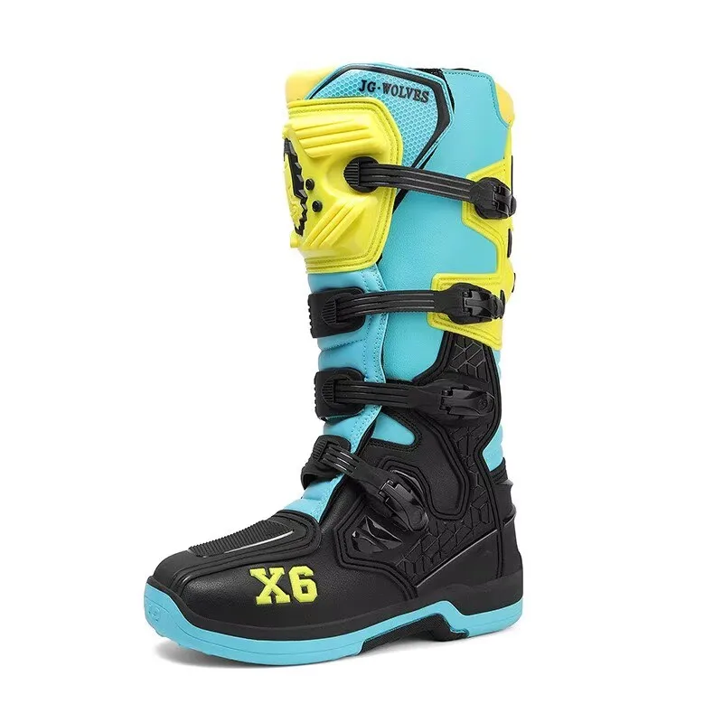 Motorcycle Boot Men Women Riding Mid-Calf Ankle Protective Shoes Motorbike Equipment Racing Rally Long Botas Motorcycle Boots - Image 4