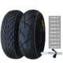 Motorcycle Tubeless Tire 80/100/110 120/70-10 130/60-10 120/90-10 130/90-10 Inch Electric Scooter  Vacuum Tyre Parts