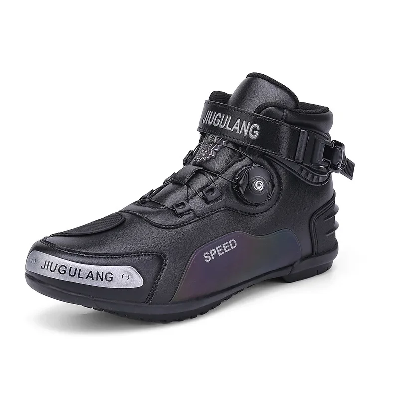 Motorcycle Boots Men Motocross Safety Protection Shoes Accessories Off-Road Racing Waterproof Anti Slip Short Boot motorcycles - Image 7