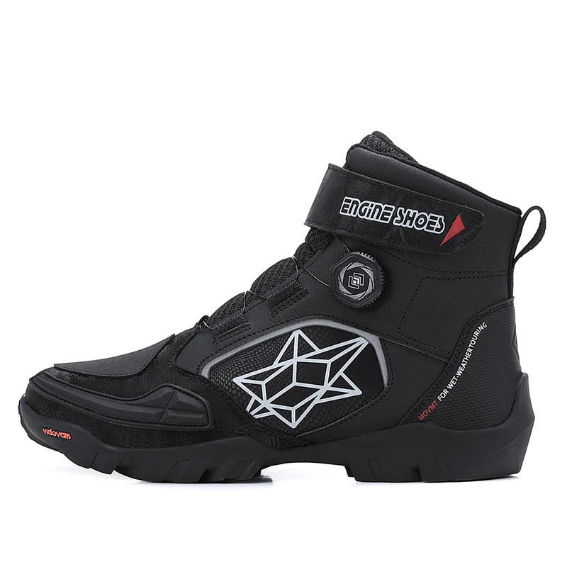 New Motorcycle Boots Men Leather Motos Breathable Anti Slip Wear-resistant Riders Boots Motorbike Racing Ankle Length Shoes - Image 6