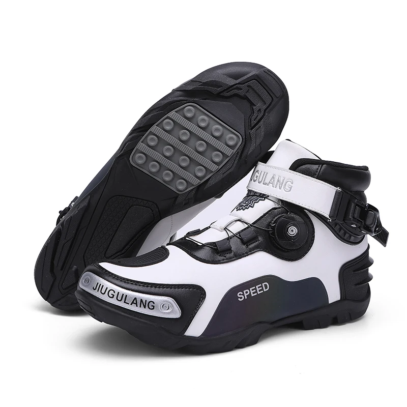 New Motorcycle Boots Men Leather Motos Breathable Anti Slip Wear-resistant Riders Boots Motorbike Racing Ankle Length Shoes - Image 11