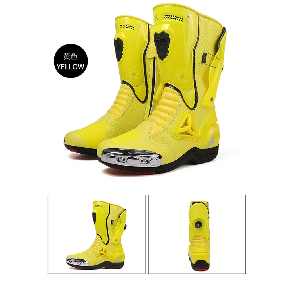 Motorcycle Boots Men Anti-slip Motorcyclist Shoes Adventure Touring Motocross MTB Dirt Bike Boots Motorcycle Accessories - Image 2