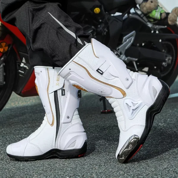 Motorcycle Boots Men Anti-slip Motorcyclist Shoes Adventure Touring Motocross MTB Dirt Bike Boots Motorcycle Accessories