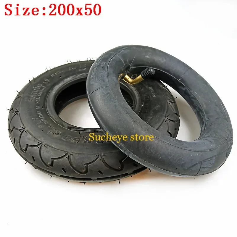 200x50 / 8x2" Inch Outer Tire Inner Tube for Electic Scooter Motorcycle ATV Moped Parts 8 Inches Wheelchair Wheel Tyre - Image 4