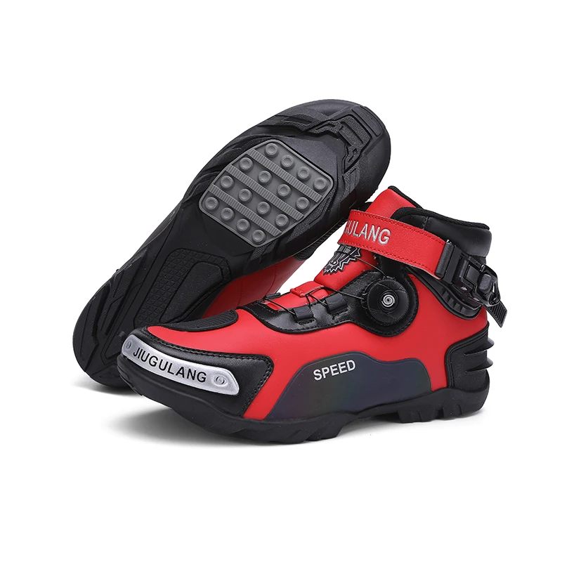 New Motorcycle Boots Men Leather Motos Breathable Anti Slip Wear-resistant Riders Boots Motorbike Racing Ankle Length Shoes - Image 14