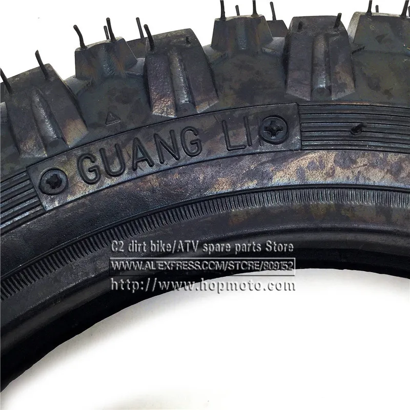 Front Wheel Tire Outer Tyre 2.50 -10 Deep Teeth 10inch Dirt Pit Bike Off Road Motorcycle Use Guang Li CRF50 Apollo - Image 3